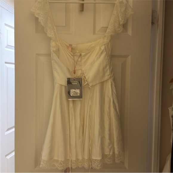 House of CB Cream Lace Mini Dress - Picture 2 of 5